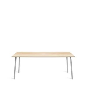 Run Table 72" Silver Legs with Accoya Top